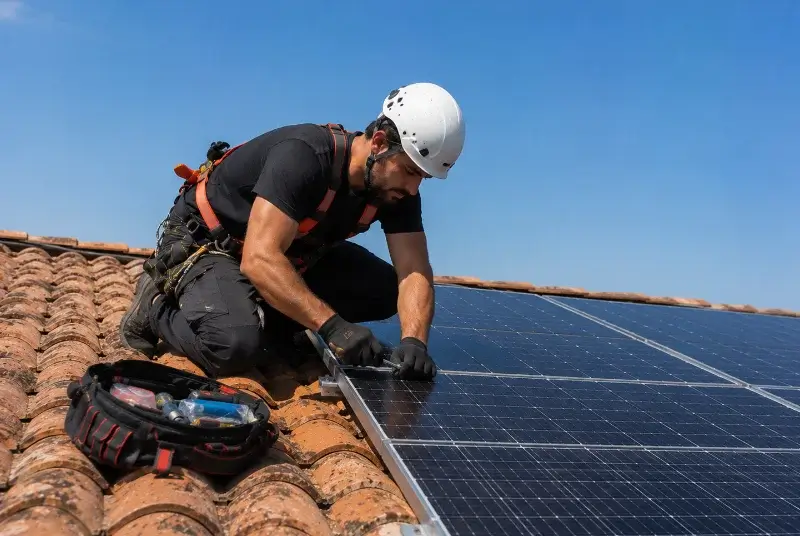 Maintenance et monitoring de panneaux solaires à Usclas-du-Bosc